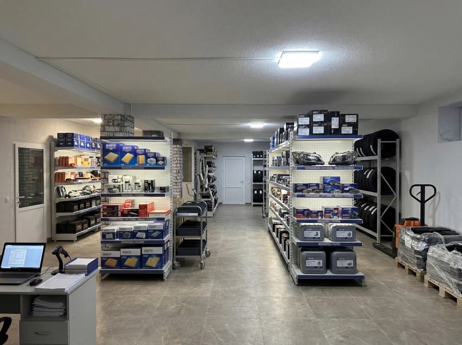 Склад запчастей DELOR PARTS